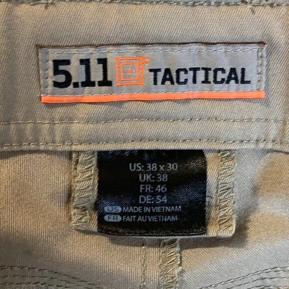 5.11 Tactical Men's Tactical Edge Relaxed Side Pocket Fit‎ Pants Size 38 - Picture 7 of 14